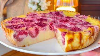 Raspberry Dessert 4 ingredients  NO FLOUR NO GLUTEN