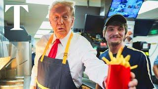 LIVE Donald Trump visits McDonalds on MAGA tour of Pennsylvania