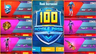 SEASON 13 ROYAL PASS MAXOUT  8700 UC UPGRADE TO RP RANK 100 PUBG  Full Max 100 RP Season 13