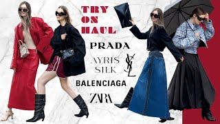 МОИ ПОКУПКИ  YSL AYRIS SILK PRADA BALENCIAGA ZARA И ДР.