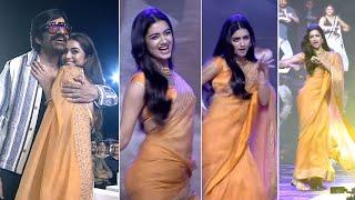 Actress Bhagyashri Borse Superb Dance On Stage @ Mr Bachchan Pre Release Event