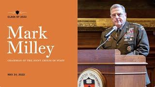 Gen. Mark A. Milley speaks at Princetons ROTC Commissioning