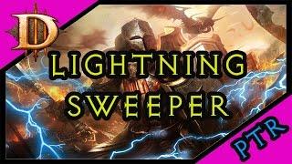 Diablo 3  PTR 2.5  LIGHTNING SWEEPER  Rolands  gameplay  commentary 