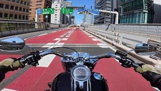 Harley Davidson Fat Boy Tokyo Ride POV JAPAN iHighway