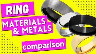 Ring Metals Comparison Chart  Choosing Your Wedding Ring Materials