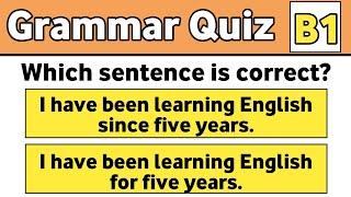 B1 Level English Grammar Quiz Can you PASS ?