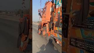 Beautiful truck driving on the road #shortvideo #truck