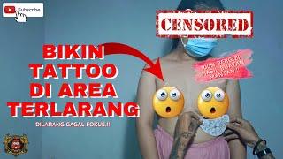 WANITA CANTIK BIKIN TATO DI BAWAH GUNUNG  TATO BUNGA  MANADO TATTOO ARTIST