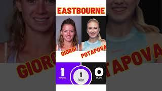 Tennis WTA Eastbourne 2023 Giorgi vs Potapova #shorts