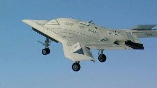 Northrop Grumman - X-47B UCAS First Carrier-Based Flight + Touch & Go + Arrested Landings 720p