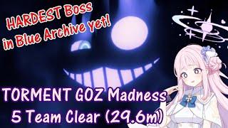 TORMENT Goz 5 Team Clear hardest boss in Blue Archive yet