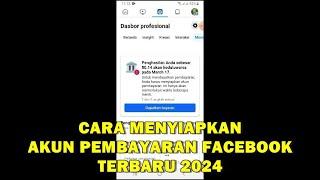 Cara Menyiapkan Akun Pembayaran Facebook  Terbaru 2024