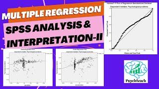 SPSS Tutor Multiple Regression Interpretation of graph