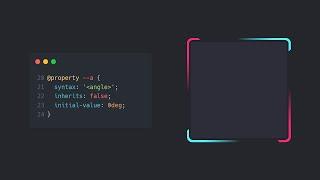 Awesome Border Animation Effects using CSS repeating-conic-gradient