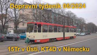 Dopravní týdeník 062024 České tramvaje KT v Německu a trolejbusy v Ústí  8K HDR