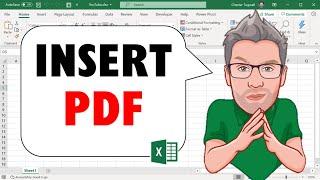 How to EMBED  INSERT  LINK a PDF File in an Excel Cell