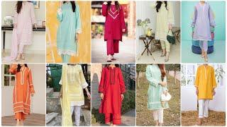 Latest Dress Designing Ideas with LacePlainSimple Suit DesignKurti Lace DesignLace Neck Design