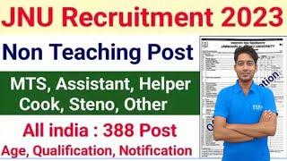 JNU Jr Assistant & Steno Recruitment 2023  JNU Non Teaching Post Syllabus  Exam Pattern  Salary