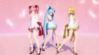 MMD Masked bitcH Miku・Teto・Neru