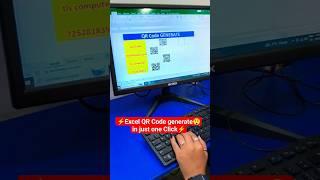 Excel QR Code generate in just one click #excel #computer #viral #shortvideo #exceltips
