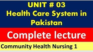 Pakistan Health Care System  Health Care System  Community Health Nursing  BSN Lectures Online
