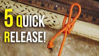 5 Quick Release Hitch Knots You SHOULD KNOW Easy To Tie - Easy To Untie