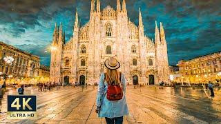 Milan Italy  4K Evening City Walking Tour 2024