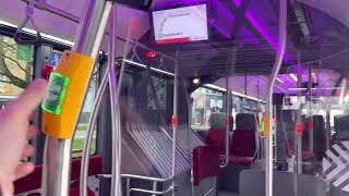 Mitfahrt MetroBus zum Hauptbahnhof Osnabrück VDL Elektro