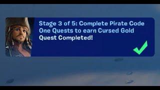 Fortnite - Complete Pirate Code One Quests to earn Cursed Gold - Chapter 5 Season 2