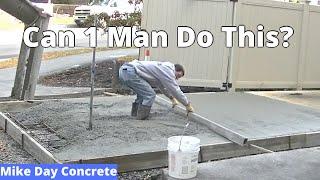 One Man Concrete Slab Pour How To Pour A Concrete Slab By Yourself