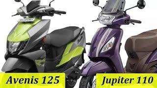 TVS Jupiter 110 vs Suzuki Avenis 125  Difference Between Avenis 125 & Jupiter 110  @RajuSNair