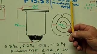 S.C. MIniature Flanged P13.5s Base Identification