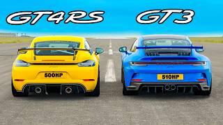 Porsche GT4 RS v GT3 DRAG RACE
