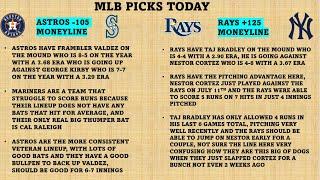 MLB Picks and Rundown July 20th Best Bets Today