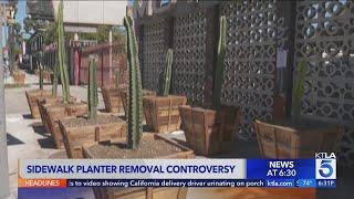 Planters used to deter homeless encampments in Hollywood to be removed