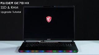 MSI Raider GE78 & 68 Vector GP78 & 68 HX 13V Series Upgrade Tutorial