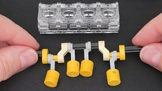 Build & Test Lego Engines 1-cyl opp-piston S2 V2 F2 U2 W3 S4 H4 X4 radial-6