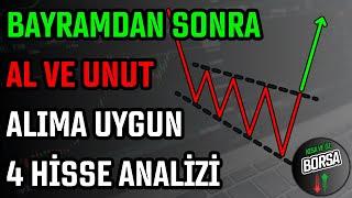 BAYRAMDAN SONRA AL VE UNUT  ALIMA UYGUN 4 HİSSE ANALİZİ  HİSSE SENEDİ TAVSİYELERİ  TEKNİK ANALİZ