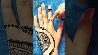 Easy mehndi designs for hands #shorts