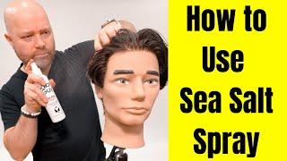 How to Use Sea Salt Spray - TheSalonGuy