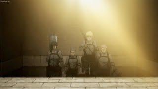 New Levi Squad Finally joins the Battle against the Marleyan Raid on Paradis  Mikasa vs Cart Titan