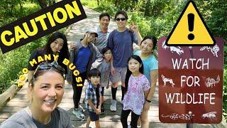 SO MUCH NATURE TOO MANY BUGS Family Hike Vlog  Oak Point Park & Nature Preserve Plano Texas