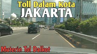 JAKARTA Toll Road inner City Driving Around