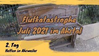 Helfer im Ahrtal nach der Flutkatastrophe 27 Juli 2021 Ahrweiler