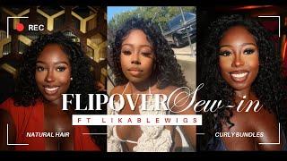 Ultimate Curly Flip Over Tutorial Define Curls and blend leave outFT LIKABLEWIGS DEEP WAVE BUNDLES