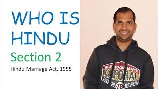 Who is Hindu Hindu Marriage Act 1955 Part 1