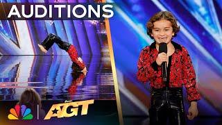 8-Year-Old Boss Baby Brodys Dance Moves SURPRISE The Judges  Auditions  AGT 2024