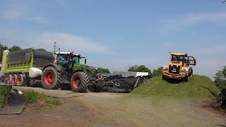 Gras 2023  John Deere 8600i  2x Fendt 939  Hartmut henn  Grass Silage  Grasernte  Eifel region