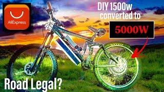 How to build a beast 5kw ebike from a 1.5kw aliexpress hubmotor kit