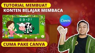 Ide Konten Youtube 2023 - Cara Membuat Video Belajar Baca Di Aplikasi Canva